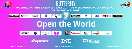 BUTTERFLY Romanian Table Tennis Team Cup 2026 -In Memoriam Rocsana Șipoș